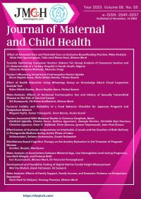 Image of Journal of Maternal and Child Health Vol. 8 No. 5 Tahun 2023